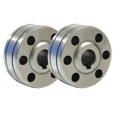 SET OF 2 DRIVE ROLLS TYPE B - Ø 1/1.2 - ALUMINIUM