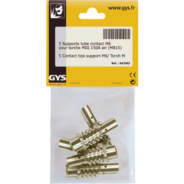 5 contact tips support M6/ torch MIG 150A Air (MB15)