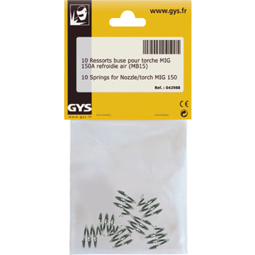 10 springs for Nozzle/torch MIG 150 A R