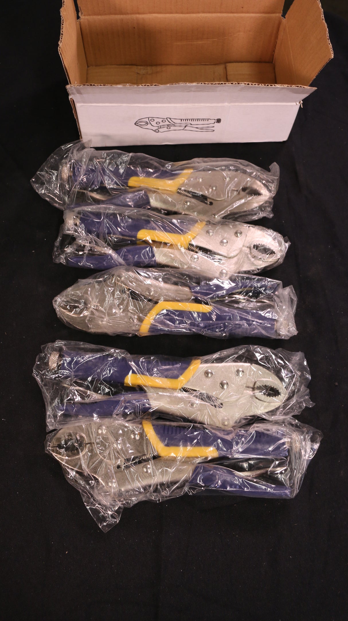 SET of 5 Vise Grip Locking Pliers