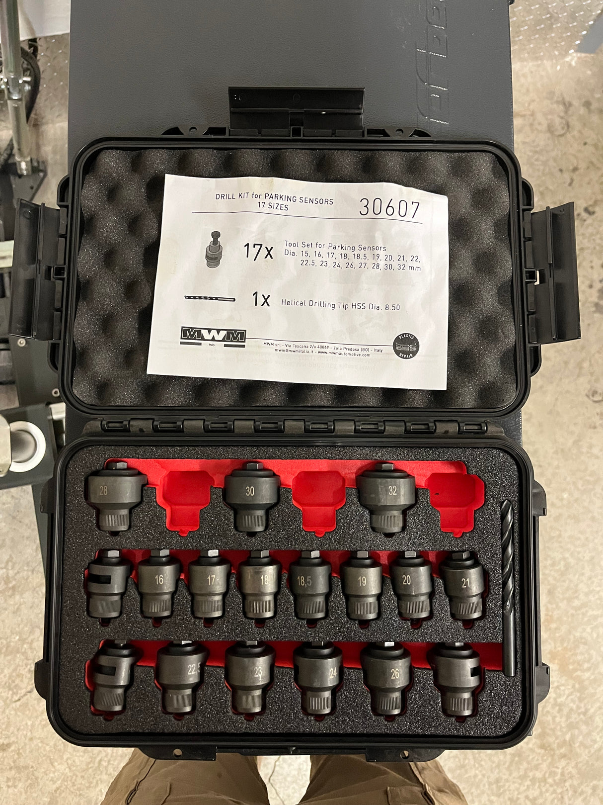 DRILL KIT FOR PARKING SENSORS (17 Sizes)