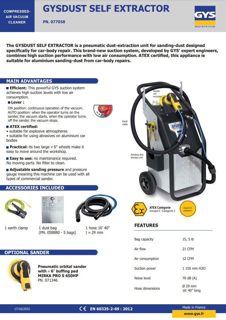 GYSDUST SELF EXTRACTOR for ALU