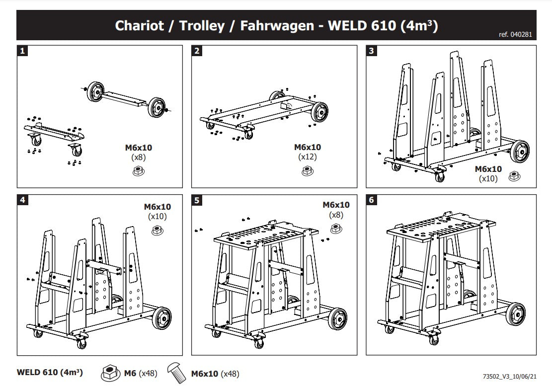 WELD 610 CART 4m³