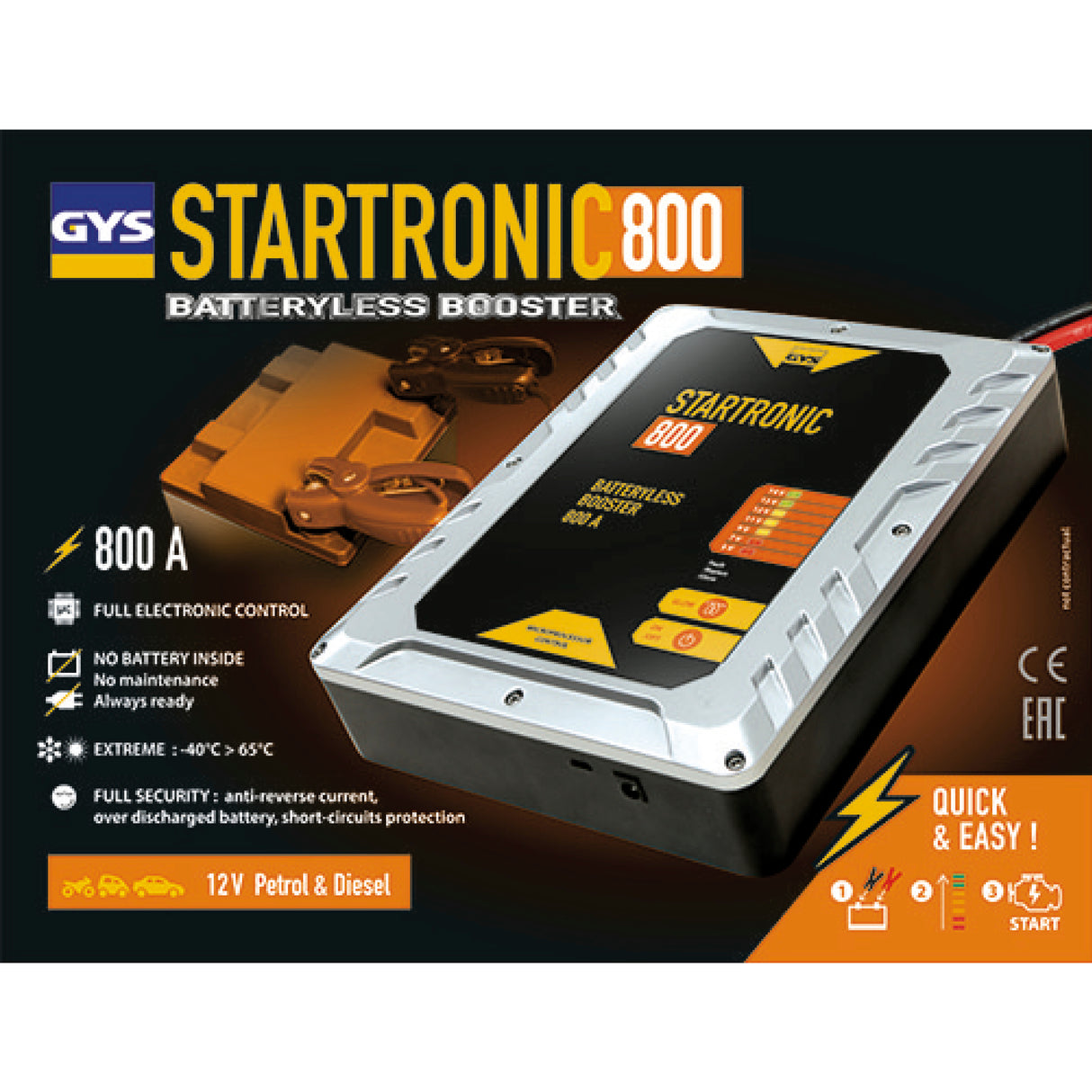 BATTERYLESS BOOSTER STARTRONIC 800