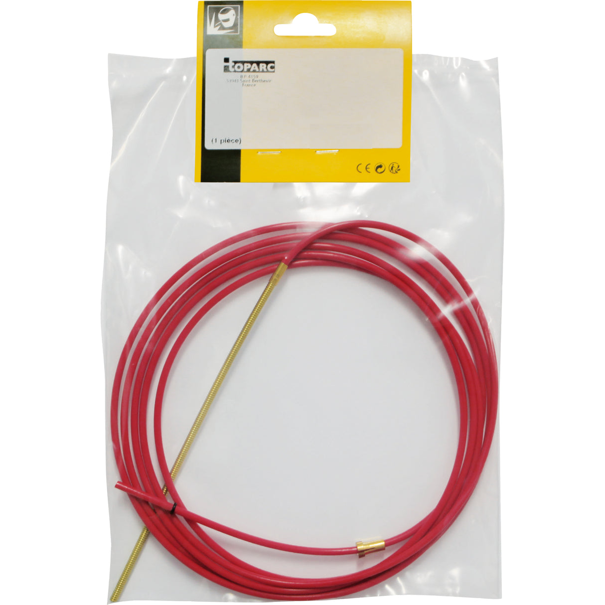 LINER TEFLON + BRASS COMPLEMENT - ALU 1.0/1.2 - 4M RED