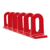 3 RED FLAT PLASTIC MULTIPADS SIZE 6x22x156mm