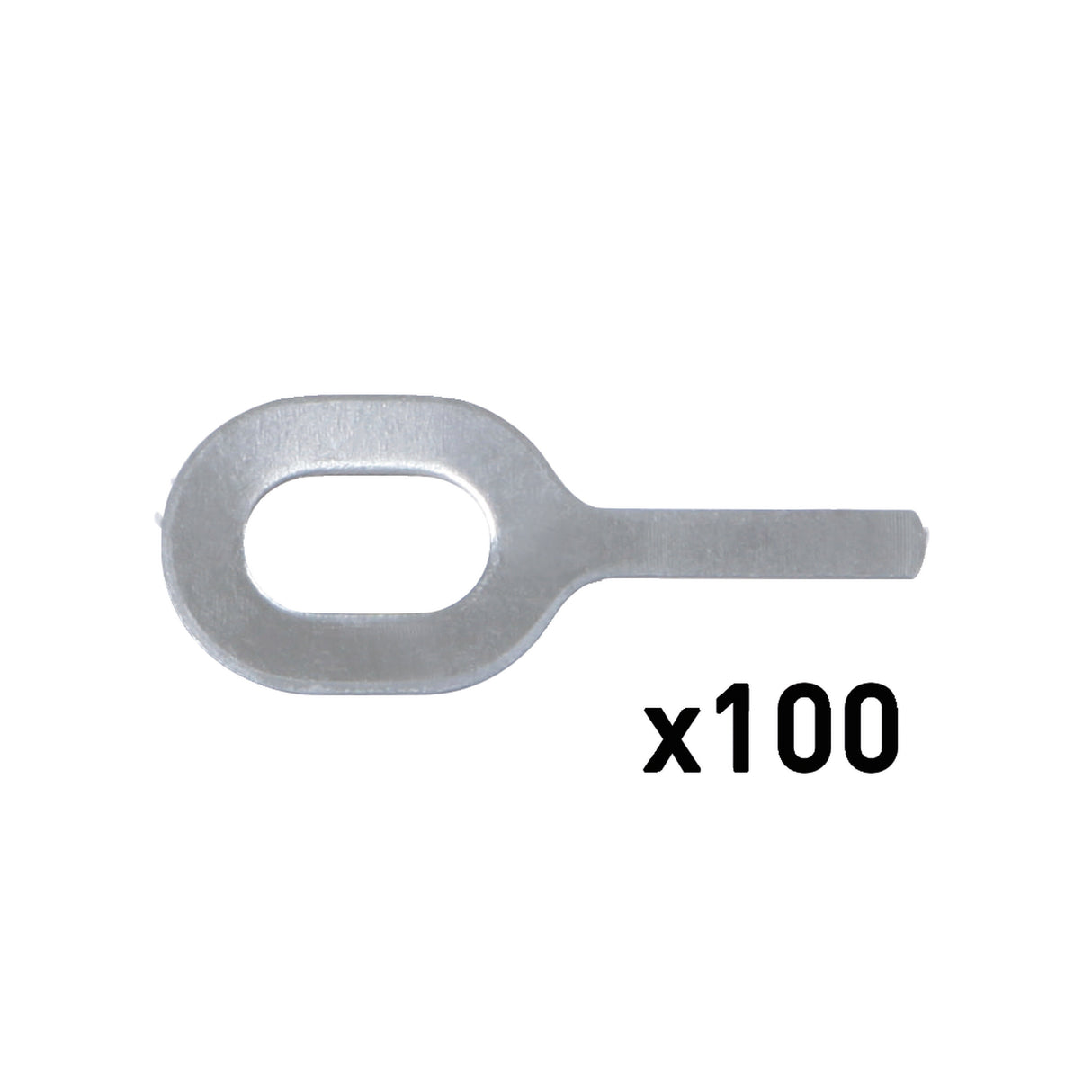 N°2 STRAIGHT PULLING RINGS - AlMg3 1.0mm x 100