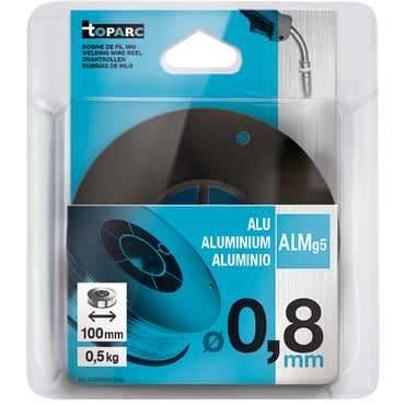 MIG WIRE REEL ALU AlMg5 Ø0.8 - 0.5 KG D.100 - ER5356 / S Al 5356