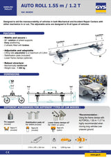 HANDLING JACK AUTO ROLL 1.55m/1.2t